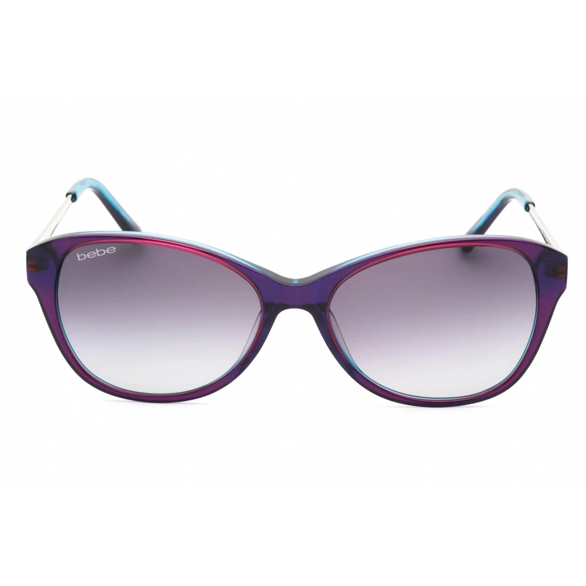 Bebe Women's Sunglasses - Plum Full Rim Cat Eye Fixed Nose Pads Frame | BB7178 505