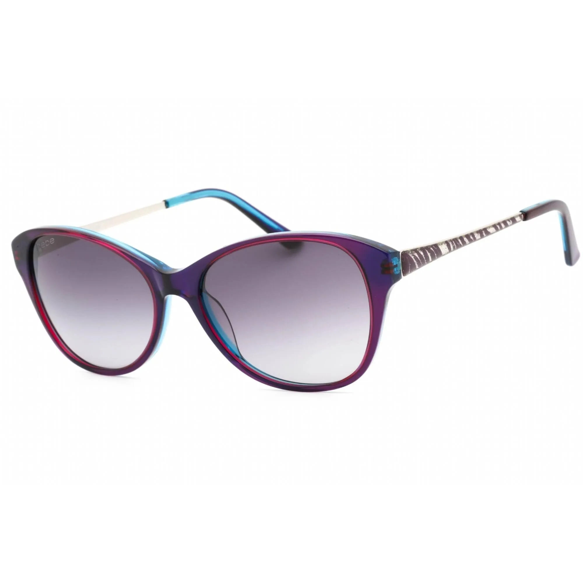 Bebe Women's Sunglasses - Plum Full Rim Cat Eye Fixed Nose Pads Frame | BB7178 505