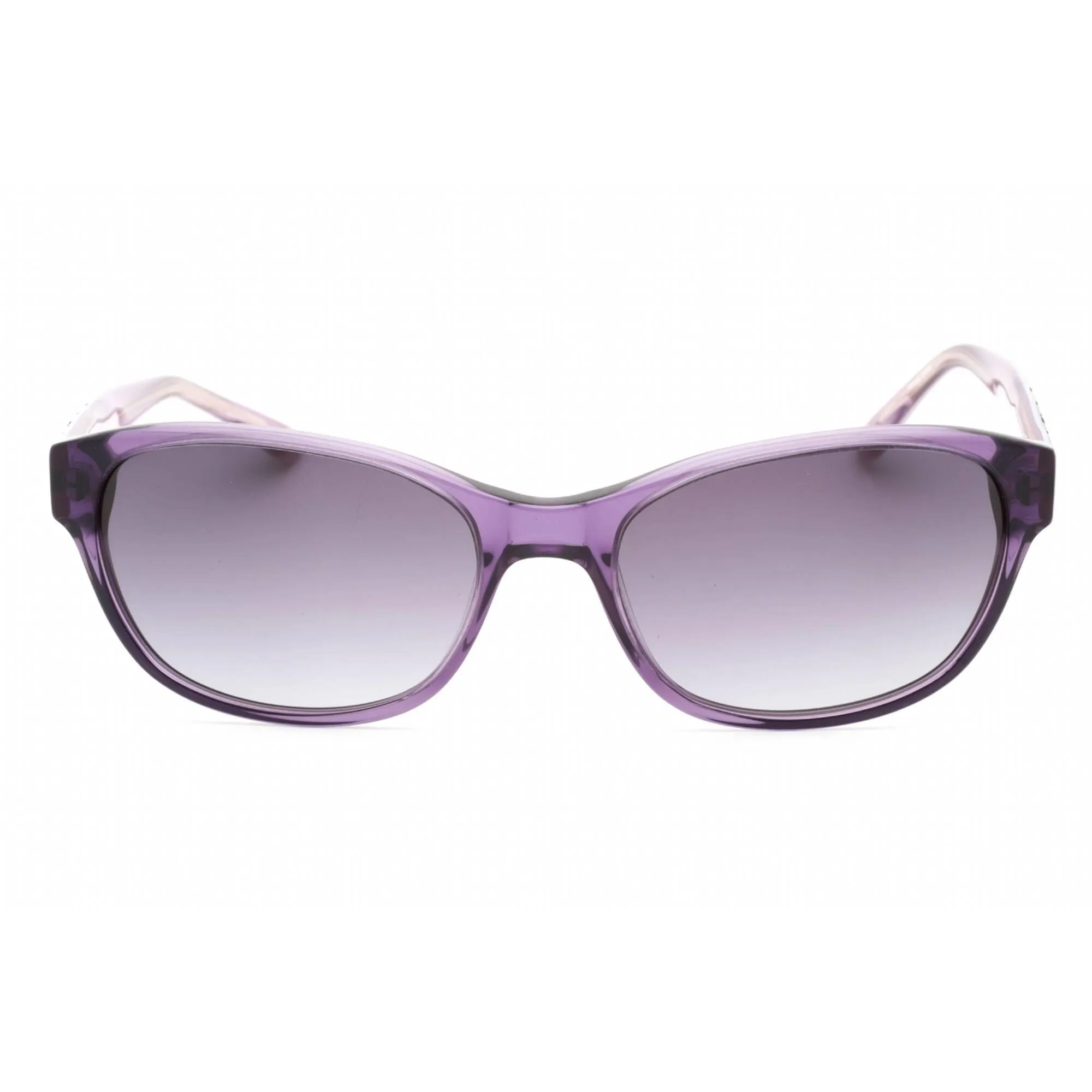 Bebe Women's Sunglasses - Purple Crystal Zylonite Full Rim Oval Frame | BB7097 519