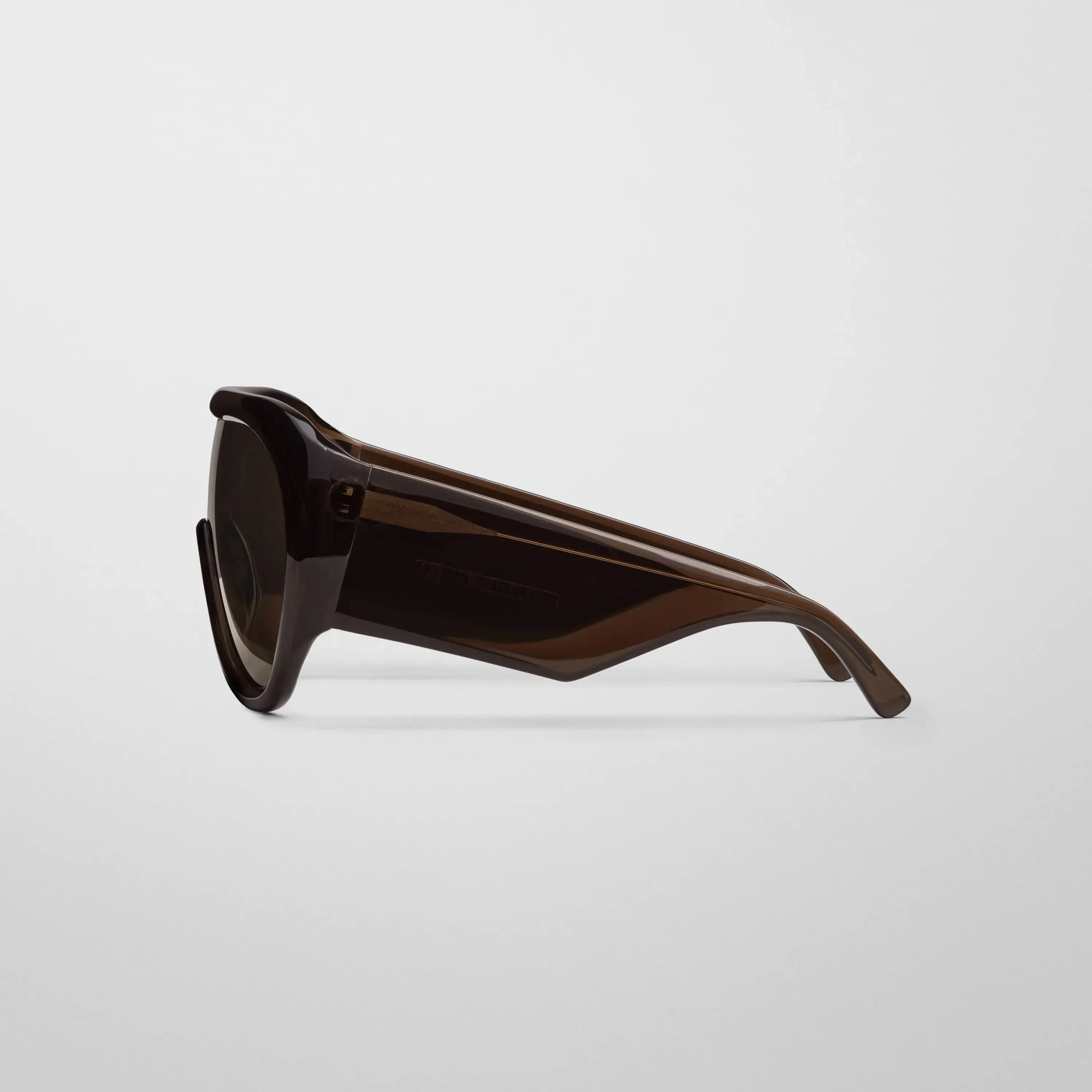 BOMBÉ OVERSIZE FRAME SUNGLASSES | brown acetate