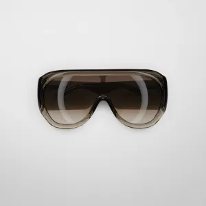 BOMBÉ OVERSIZE FRAME SUNGLASSES | fume acetate