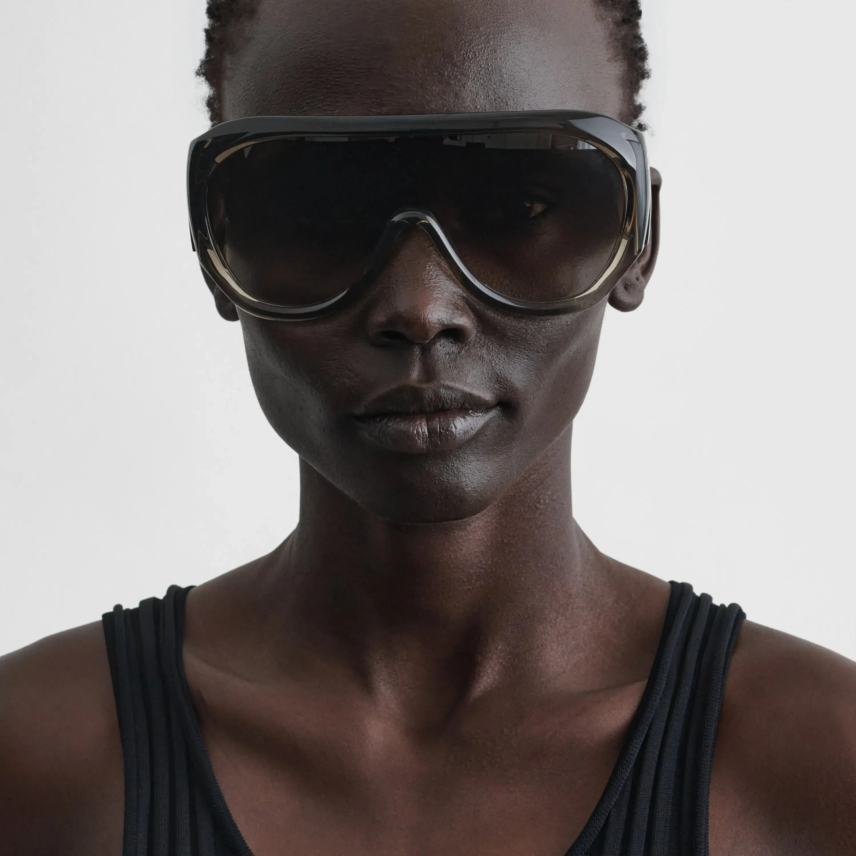 BOMBÉ OVERSIZE FRAME SUNGLASSES | fume acetate