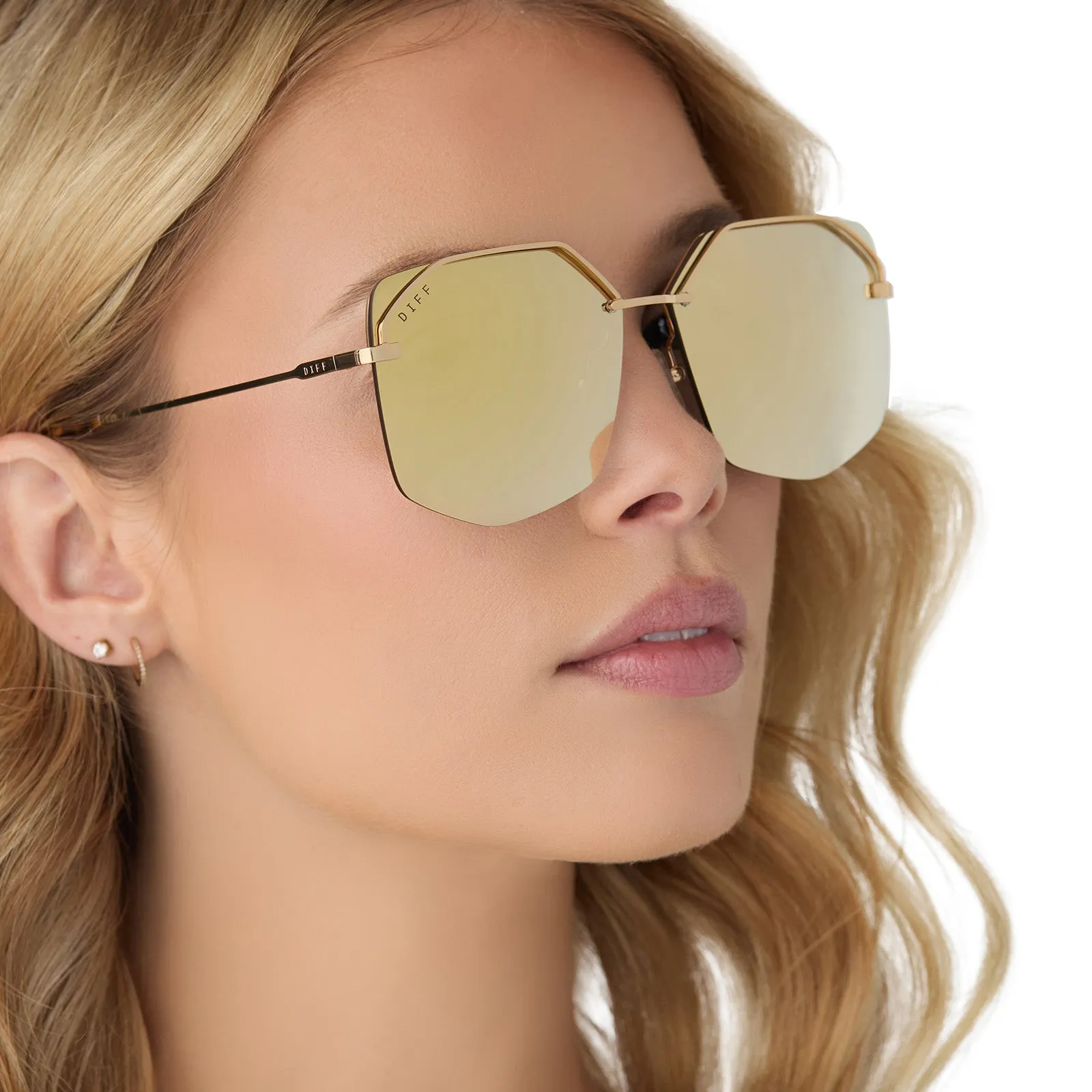 BREE - GOLD   BRILLIANT GOLD MIRROR   POLARIZED SUNGLASSES