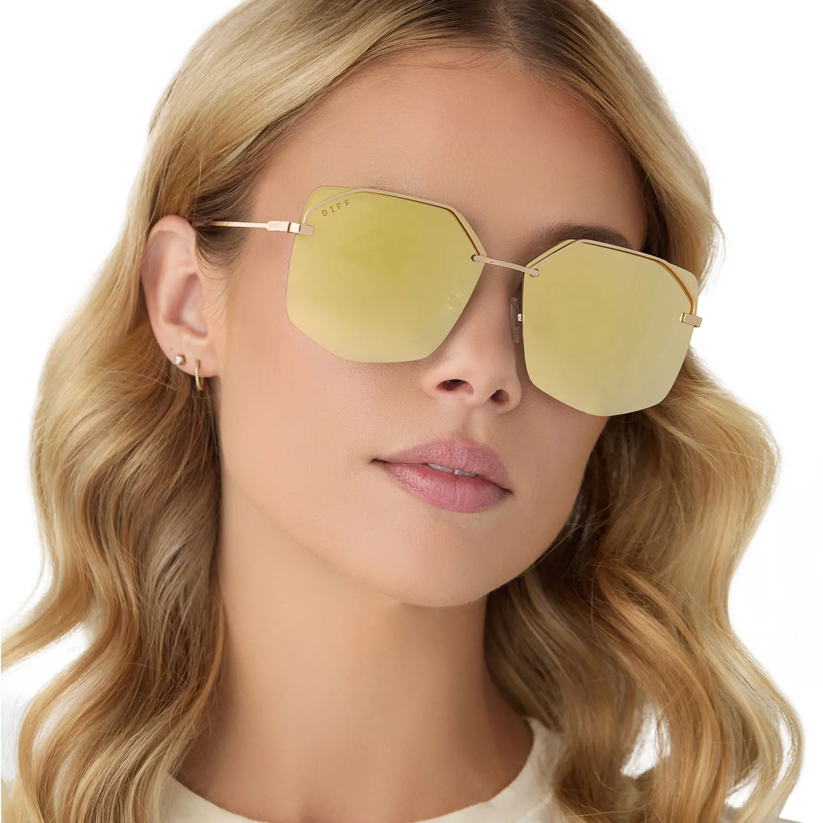 BREE - GOLD   BRILLIANT GOLD MIRROR   POLARIZED SUNGLASSES
