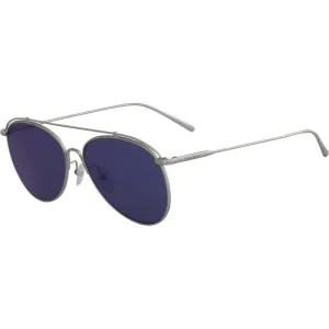 Calvin Klein Unisex Sunglasses - Matt Silver Pilot Frame | CALVIN KLEIN CK2163S 044
