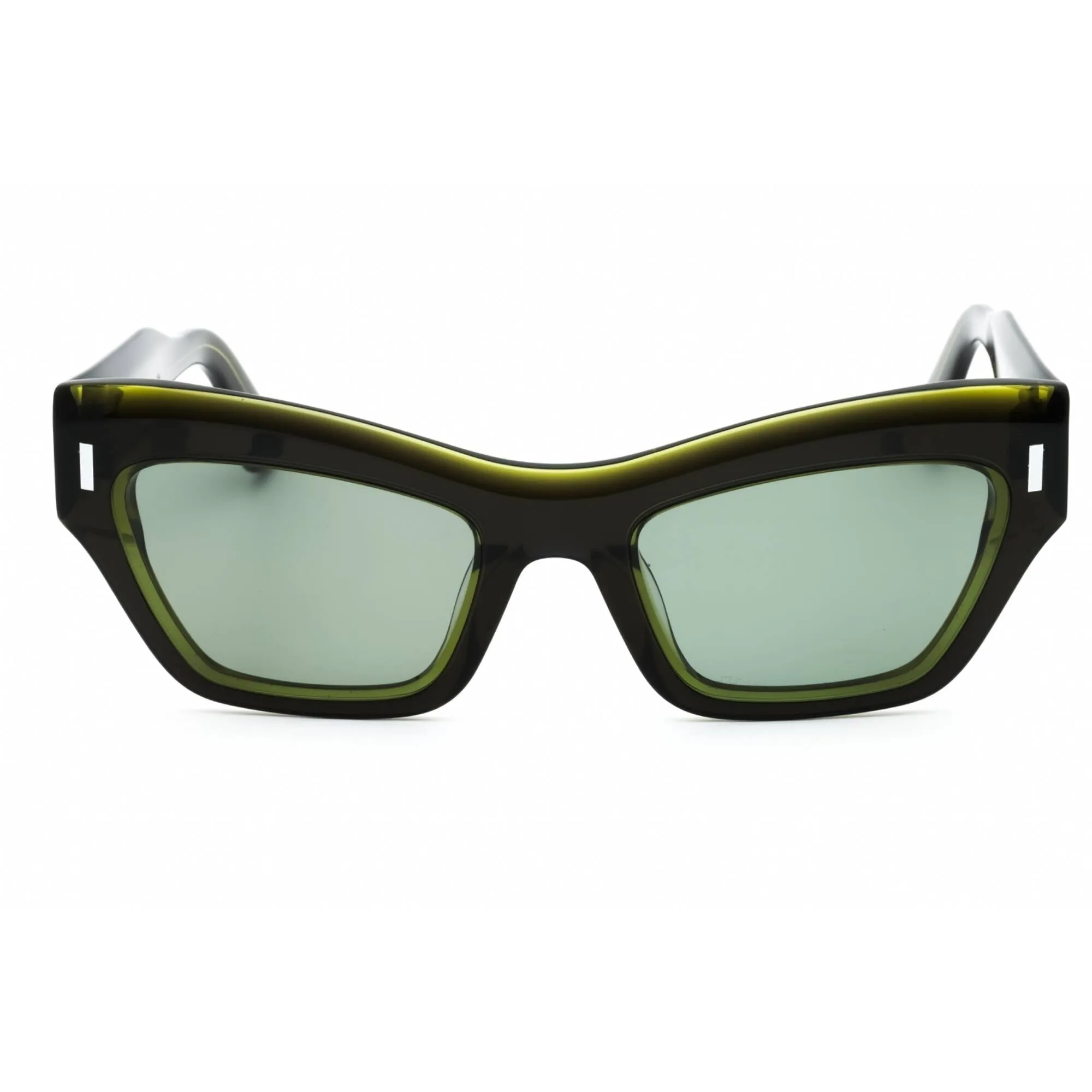 Calvin Klein Women's Sunglasses - Olive Acetate Cat Eye Full Rim Frame | CK23503S 320