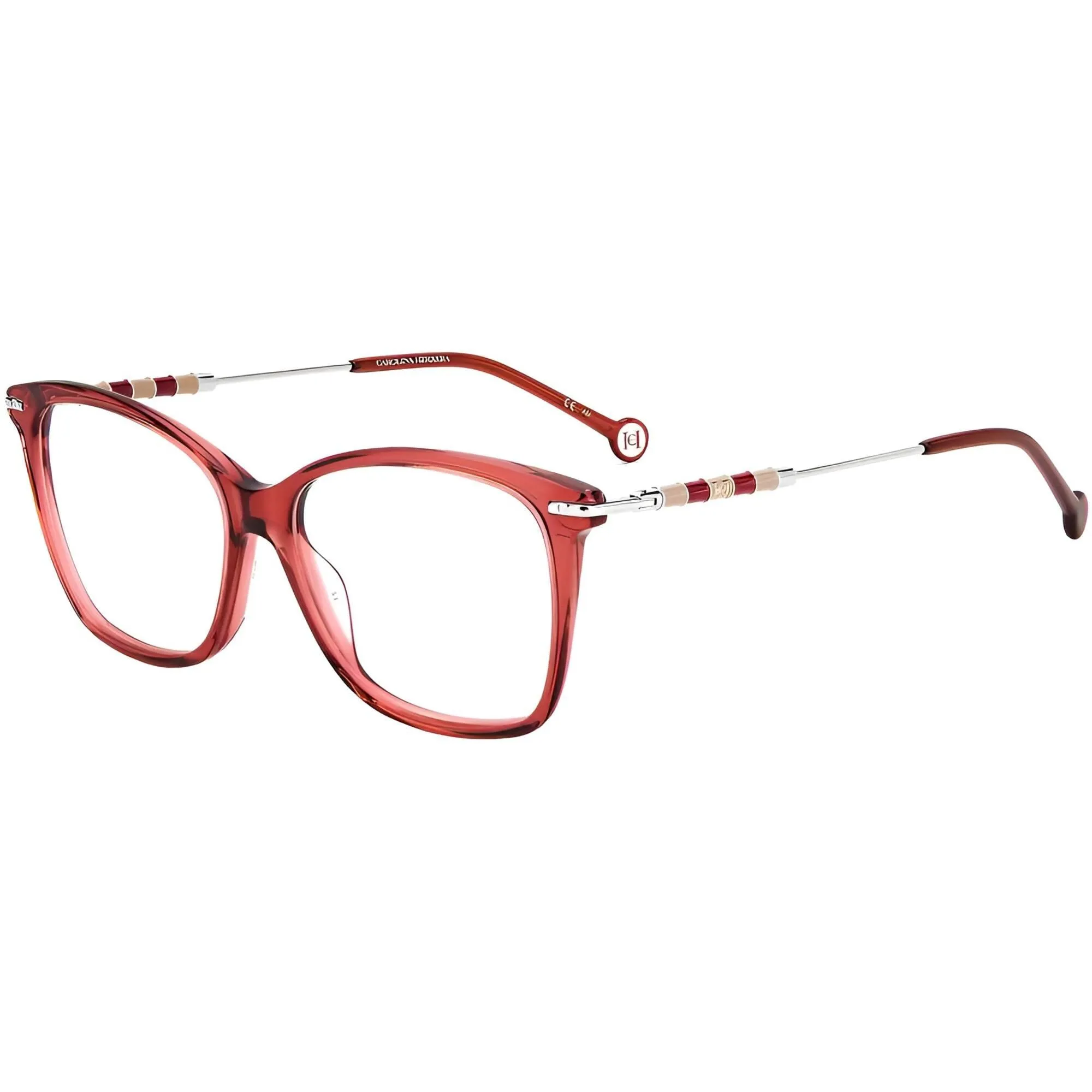 Carolina Herrera Women's Eyeglasses - Cherry Plastic Frame Demo Lens | CH 0042 08CQ