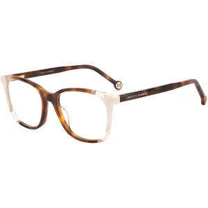Carolina Herrera Women's Eyeglasses - Demo Lens Havana Ivory Square | CH 0065 0C1H
