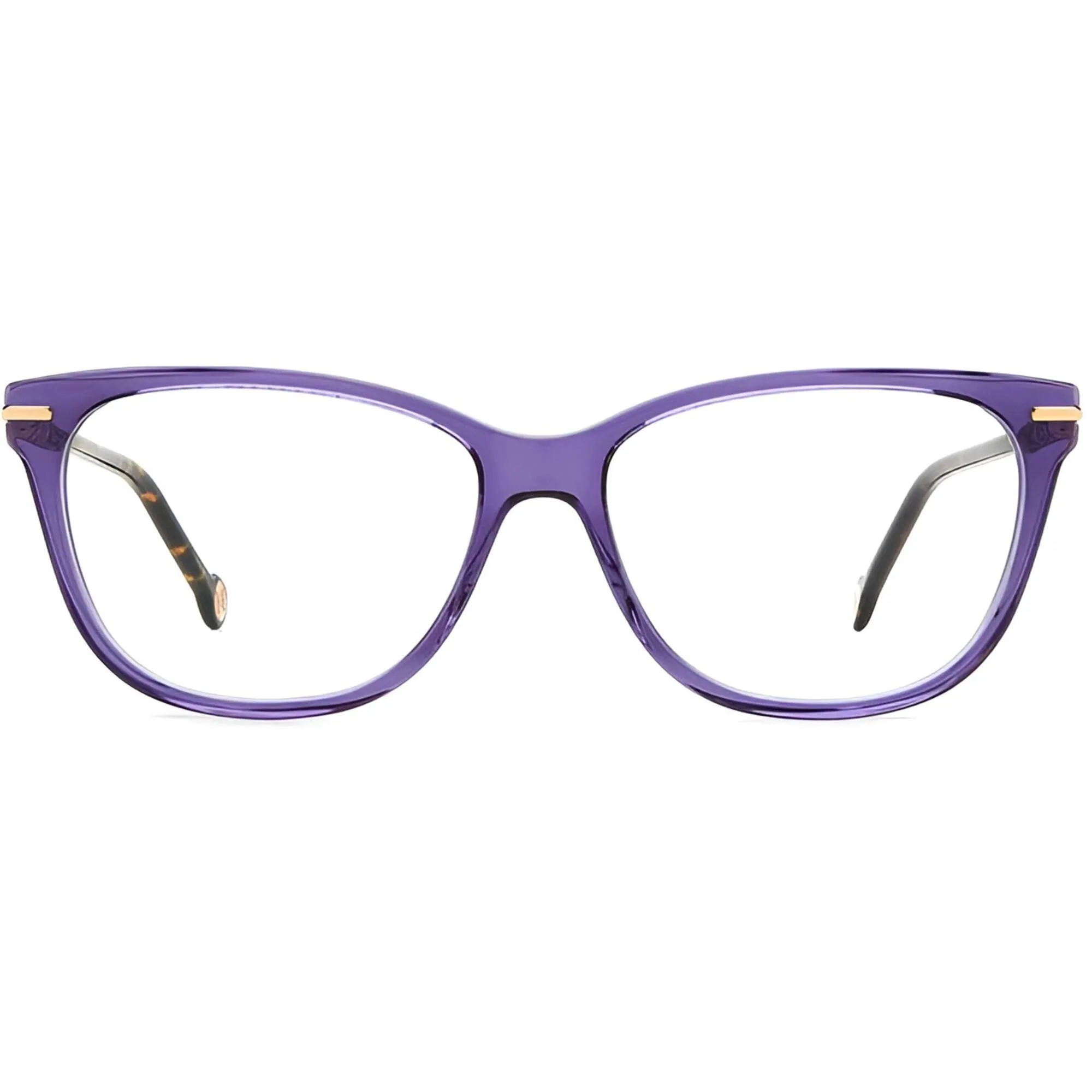 Carolina Herrera Women's Eyeglasses - Violet Havana Acetate Frame | HER 0096 0HKZ