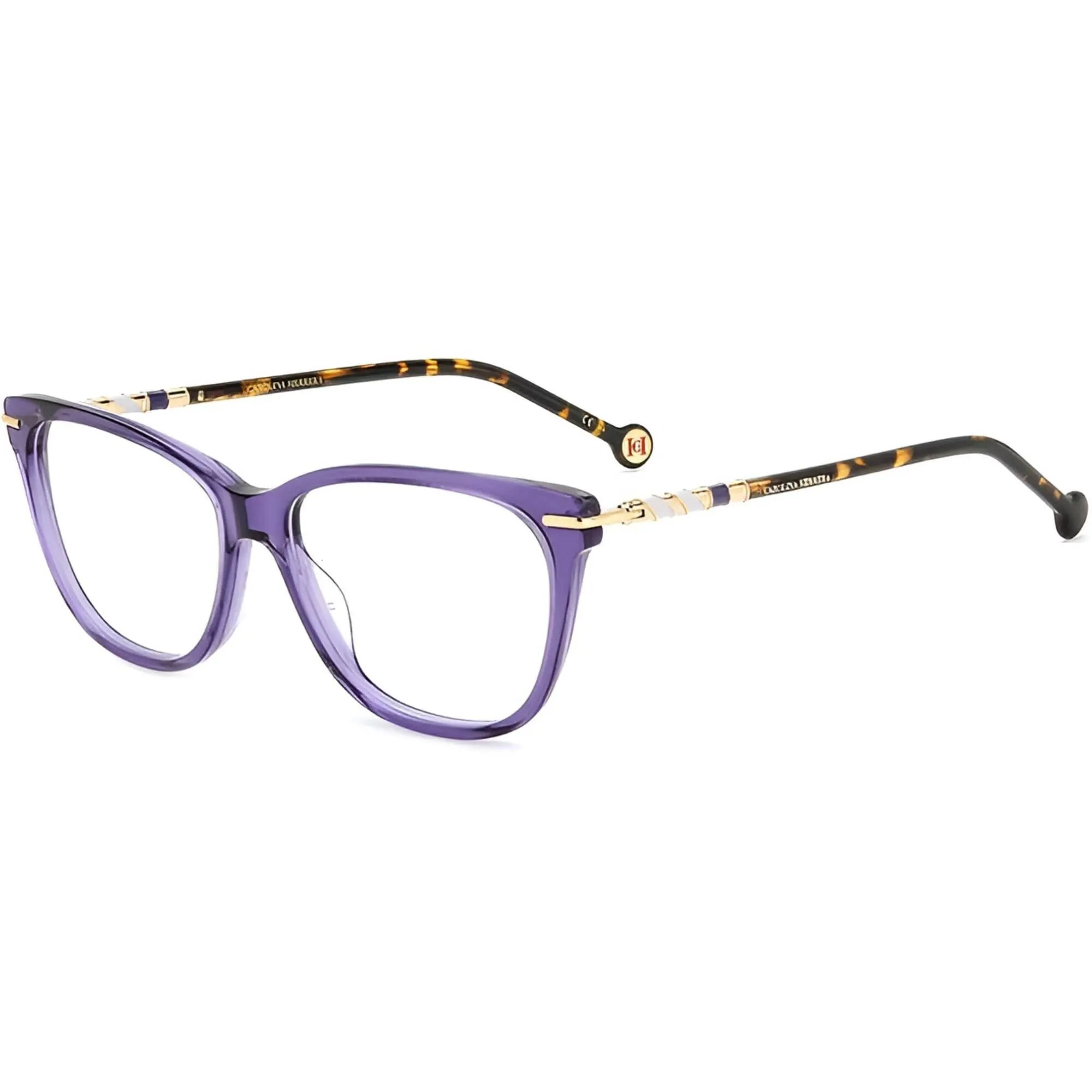 Carolina Herrera Women's Eyeglasses - Violet Havana Acetate Frame | HER 0096 0HKZ