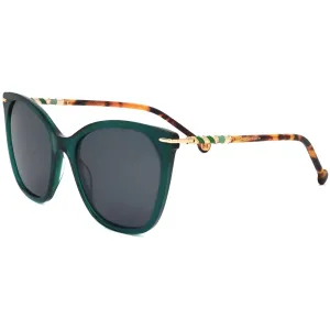 Carolina Herrera Women's Sunglasses - Green Havana Acetate Cat Eye | HER 0091/S 0XGW
