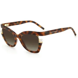 Carolina Herrera Women's Sunglasses - Havana Butterfly Shape Frame | CH 0002/S 005L/HA