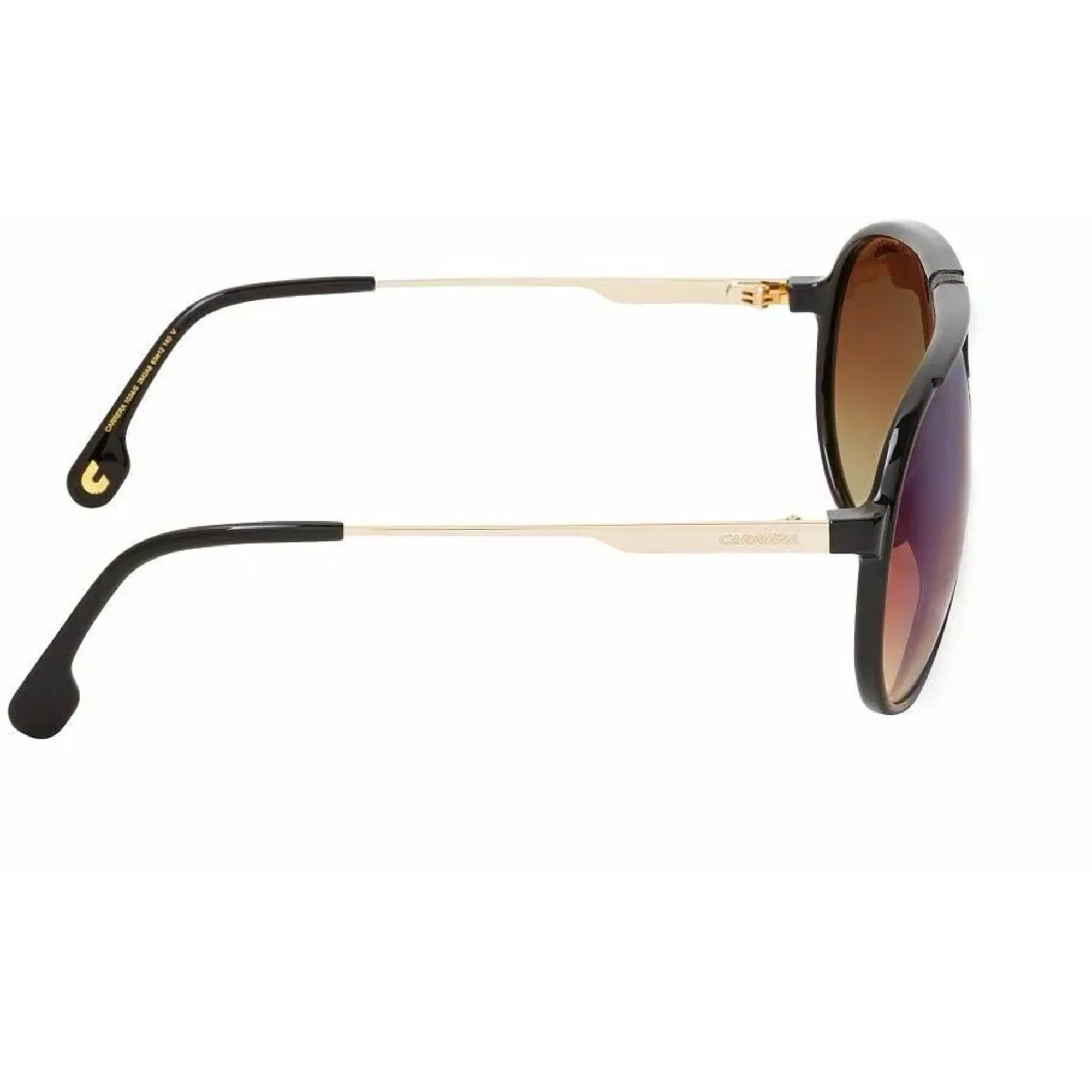 Carrera Men's Sunglasses - Black Gold Plastic Aviator Full Rim Frame | 1034/S 02M2 A8