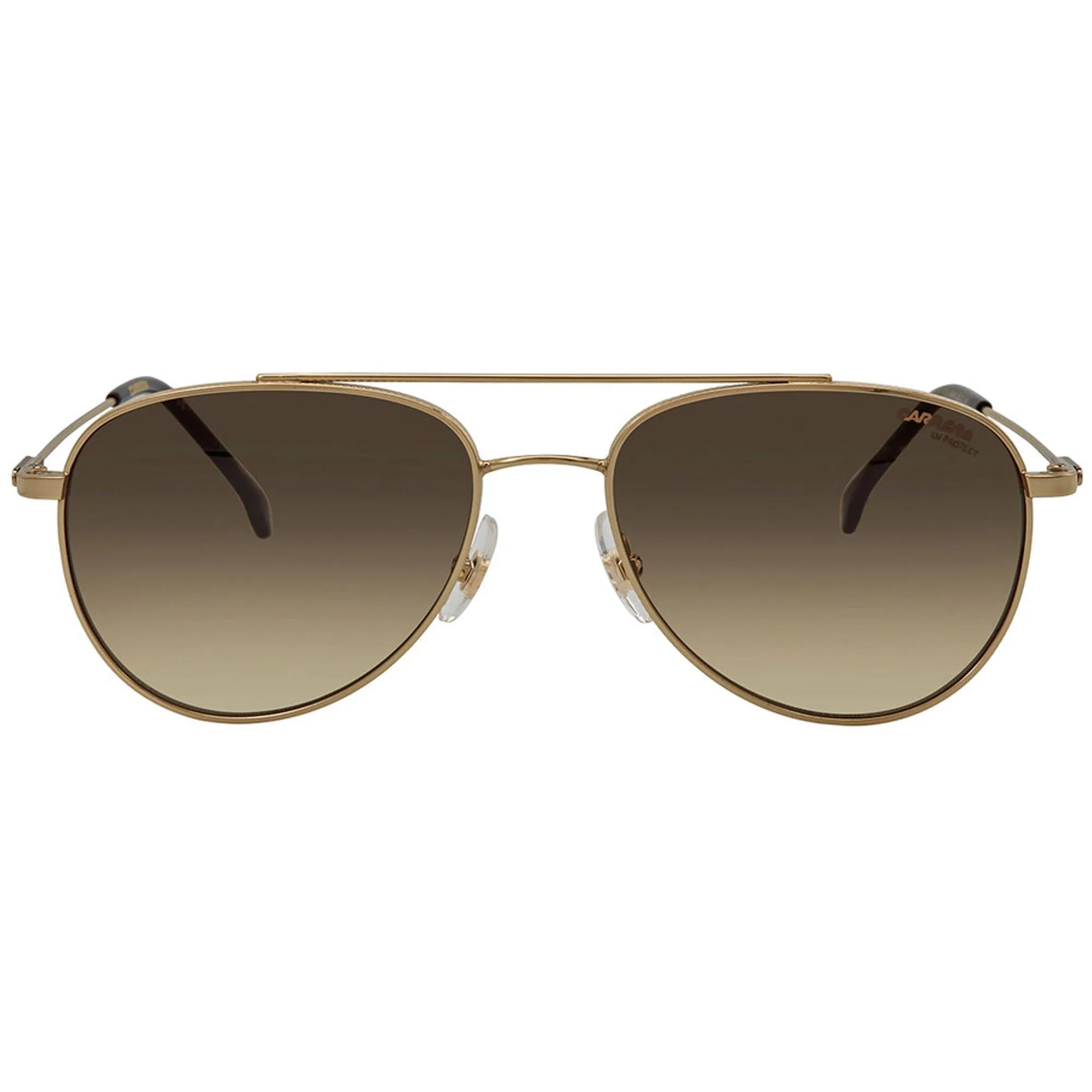 Carrera Men's Sunglasses - Gold Metal Pilot Frame Brown Shaded | CARRERA 187/S 0J5G/HA