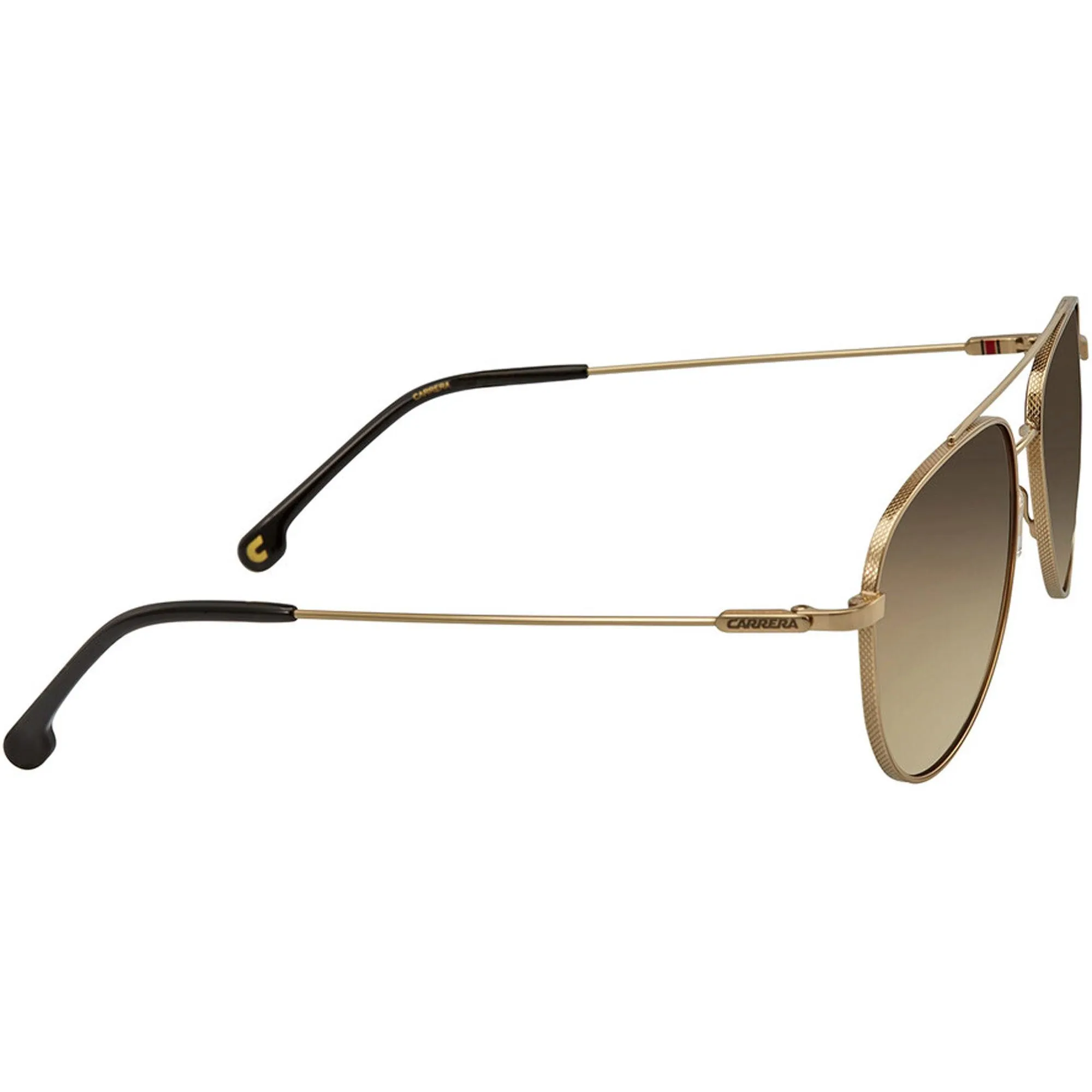 Carrera Men's Sunglasses - Gold Metal Pilot Frame Brown Shaded | CARRERA 187/S 0J5G/HA