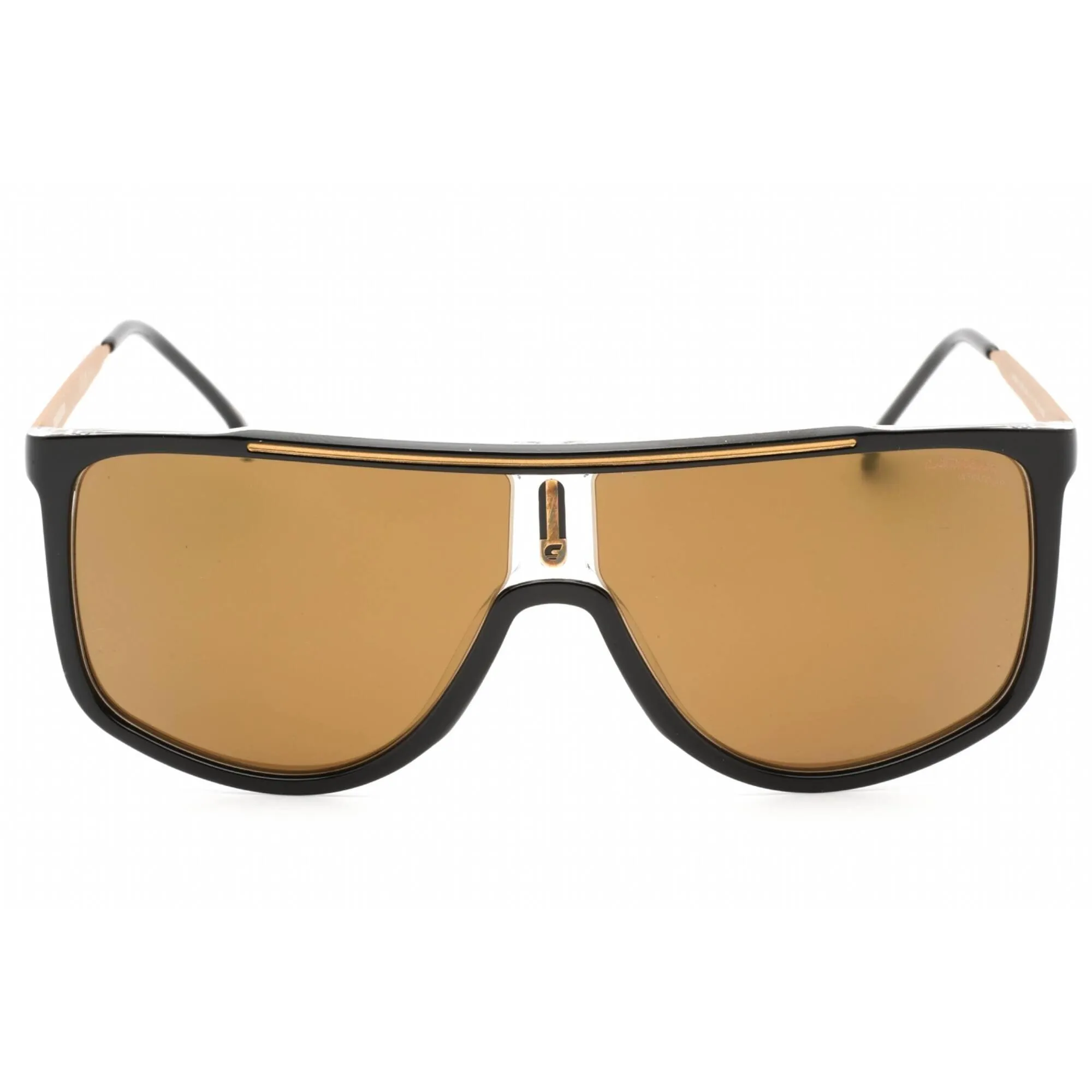 Carrera Women's Sunglasses - Black Gold Square Shape Frame | CARRERA 1056/S 02M2 YL