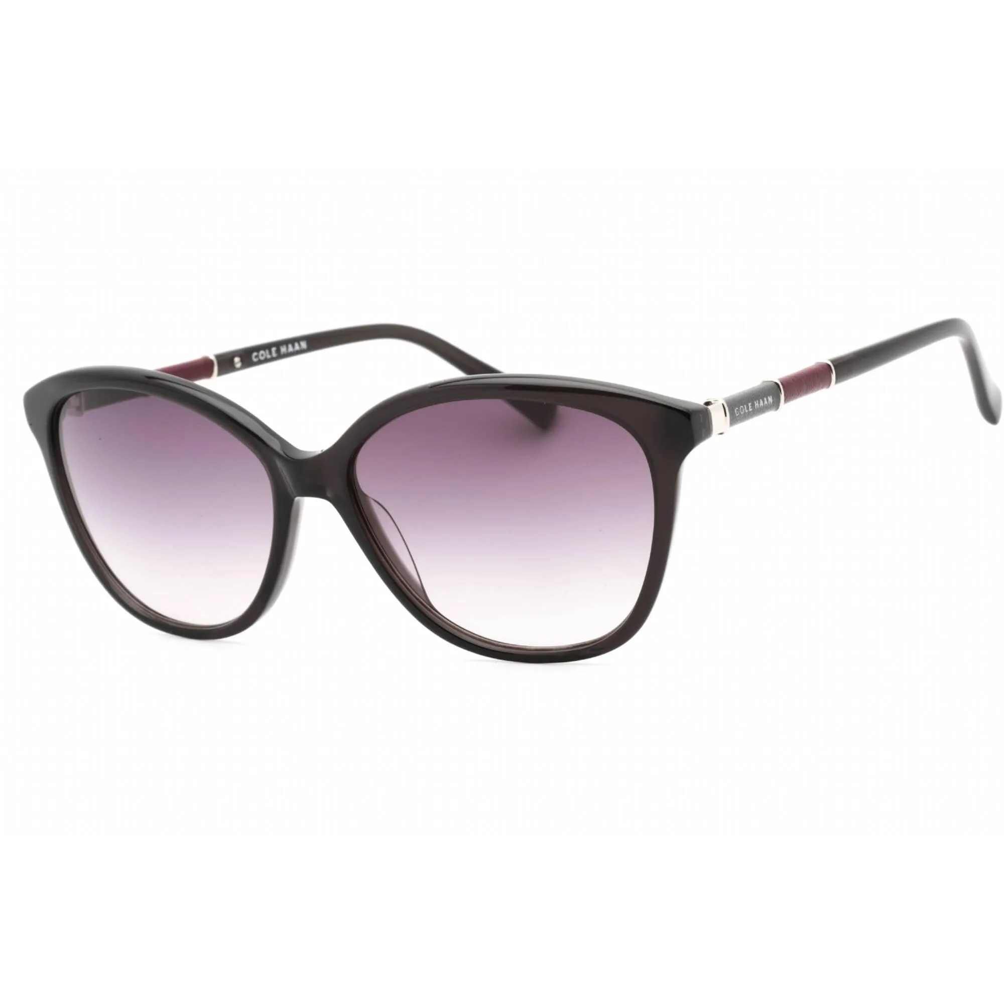 Cole Haan Women's Sunglasses - Grey Crystal Plastic Full Rim Cat Eye | CH7071 014