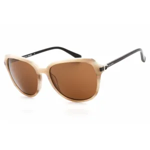 Cole Haan Women's Sunglasses - Natural Horn Full Rim Butterfly Frame | CH7070 200