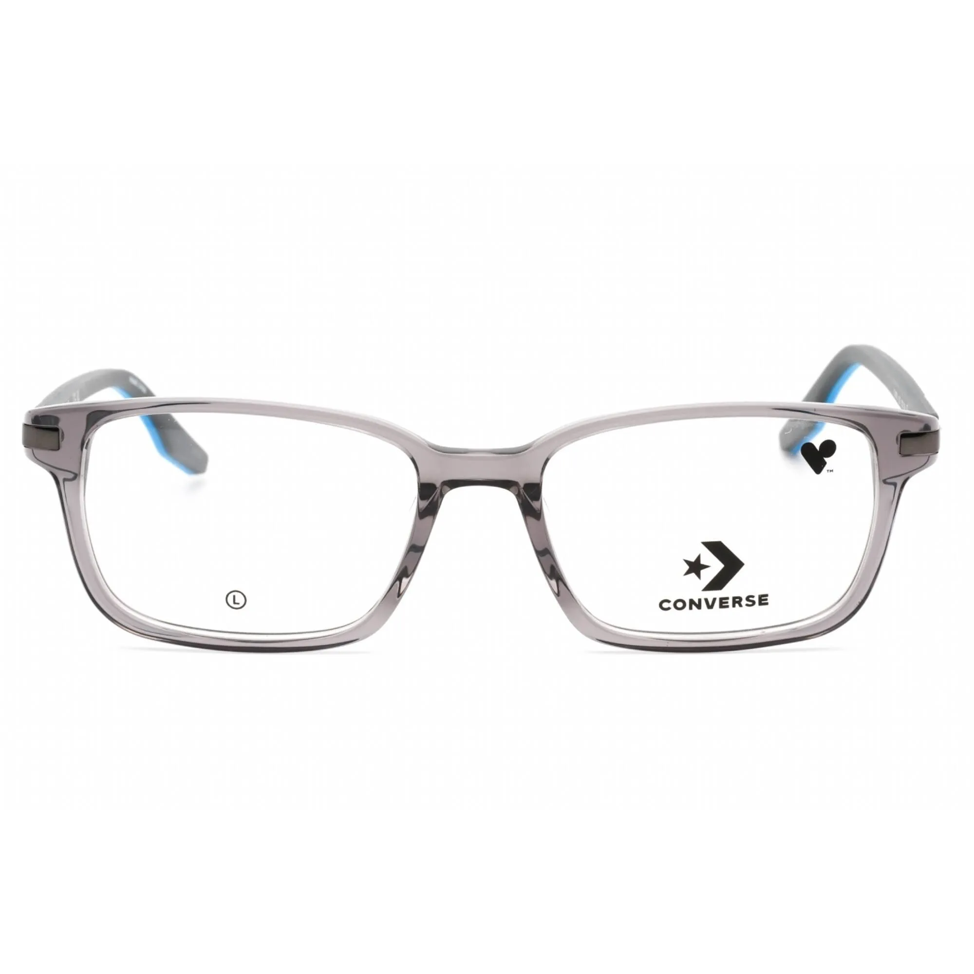 Converse Men's Sunglasses - Transparent Cyber Grey Frame Clear Lens | CV5070 022