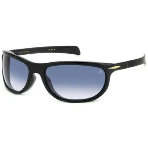 David Beckham Men's Sunglasses - Black Acetate Wraparound Frame | DB 7117/S 0807/08