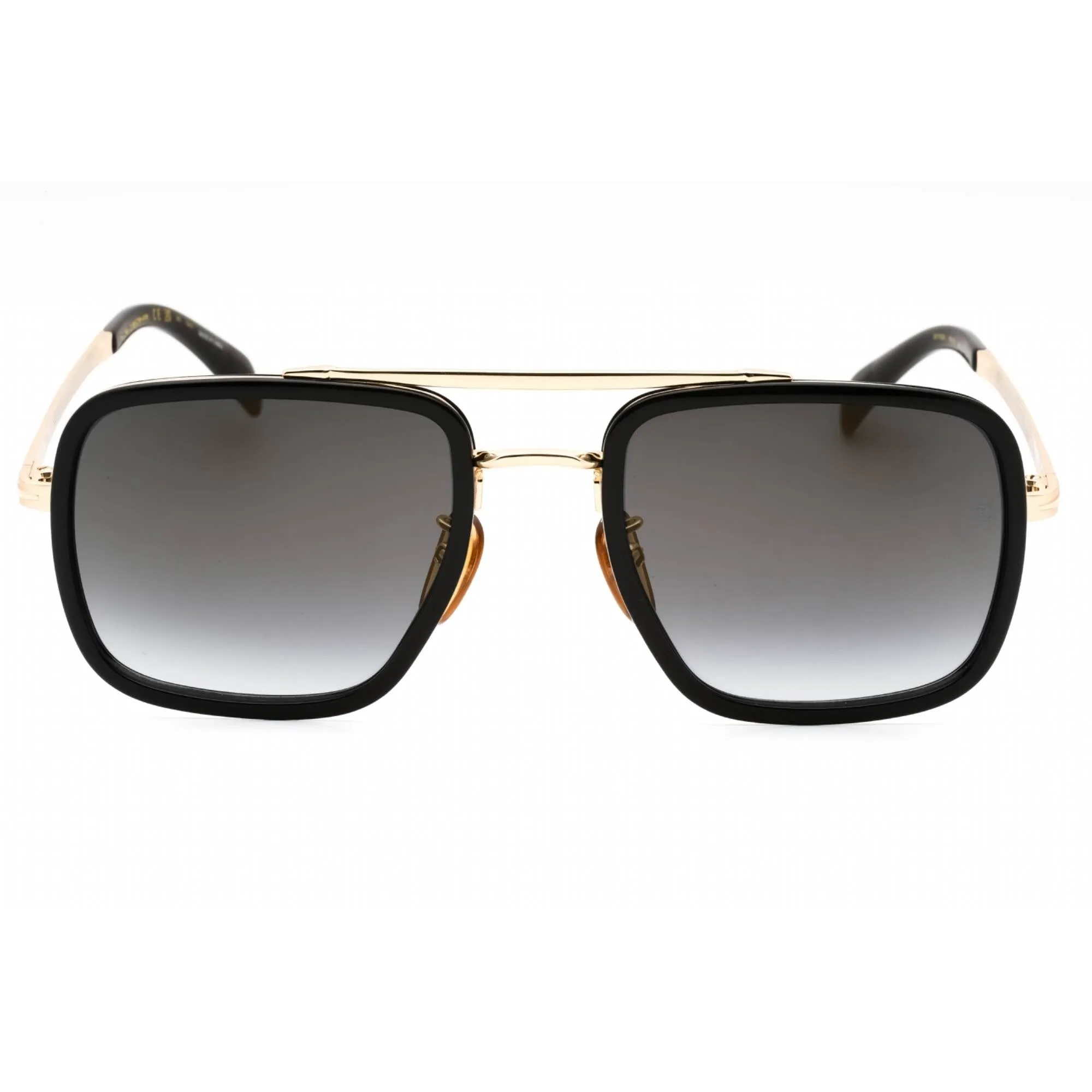 David Beckham Men's Sunglasses - Gold Black Navigator Full Rim | DB 7002/S 0RHL FQ
