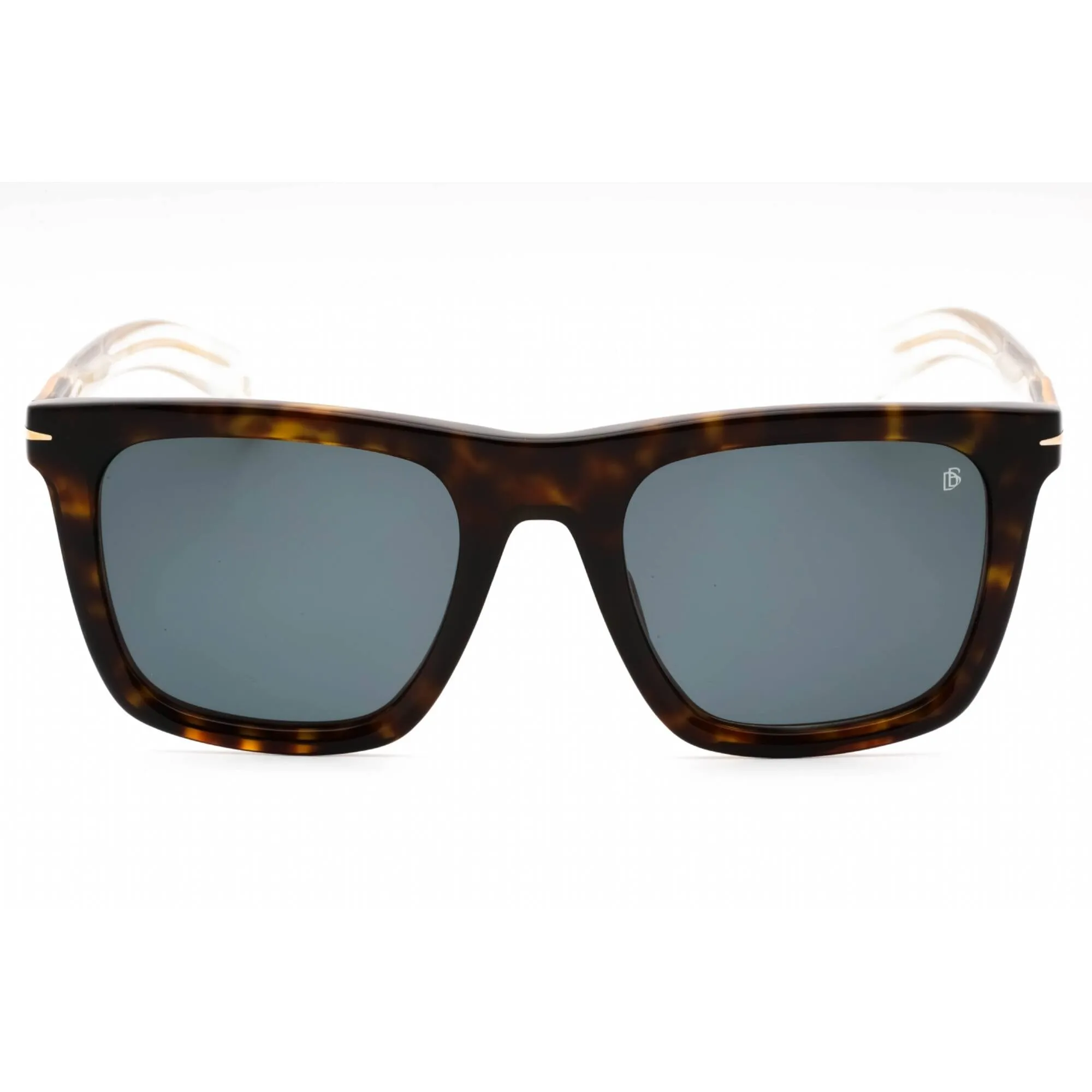 David Beckham Men's Sunglasses - Havana Crystal Square Frame | DB 7066/F/S 0KRZ KU