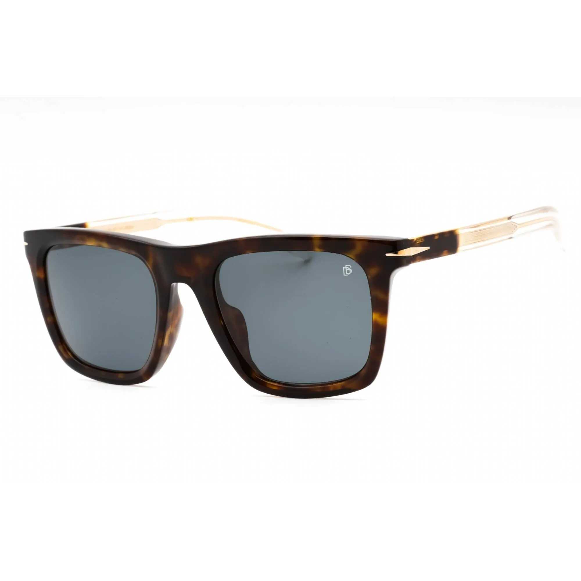 David Beckham Men's Sunglasses - Havana Crystal Square Frame | DB 7066/F/S 0KRZ KU
