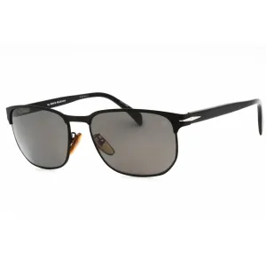 David Beckham Men's Sunglasses - Matte Black Frame Dark Grey Lens | DB 1131/S 0124 M9