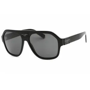 Dolce & Gabbana Men's Sunglasses - Black Aviator Shape Full Rim Frame | 0DG4433 501/87