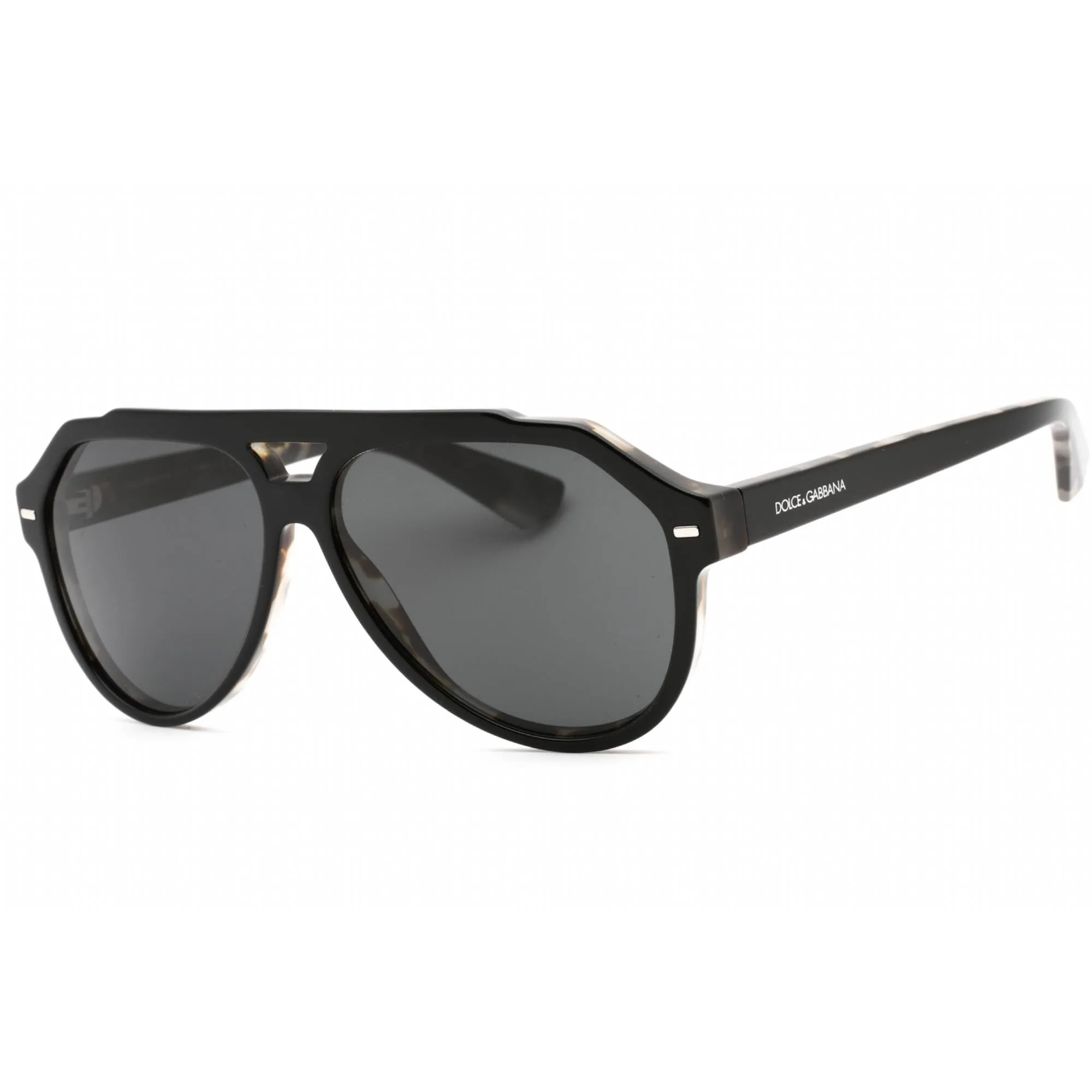 Dolce & Gabbana Men's Sunglasses - Black On Grey Tortoise Plastic | 0DG4452 340387