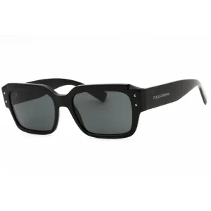 Dolce & Gabbana Men's Sunglasses - Black Plastic Rectangular Frame | 0DG4460 501/87