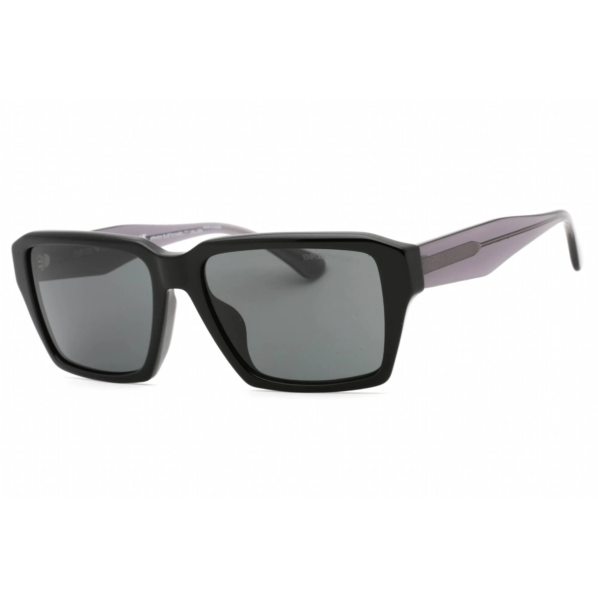 Emporio Armani Women's Sunglasses - Shiny Black Rectangular Frame | 0EA4186F 501787