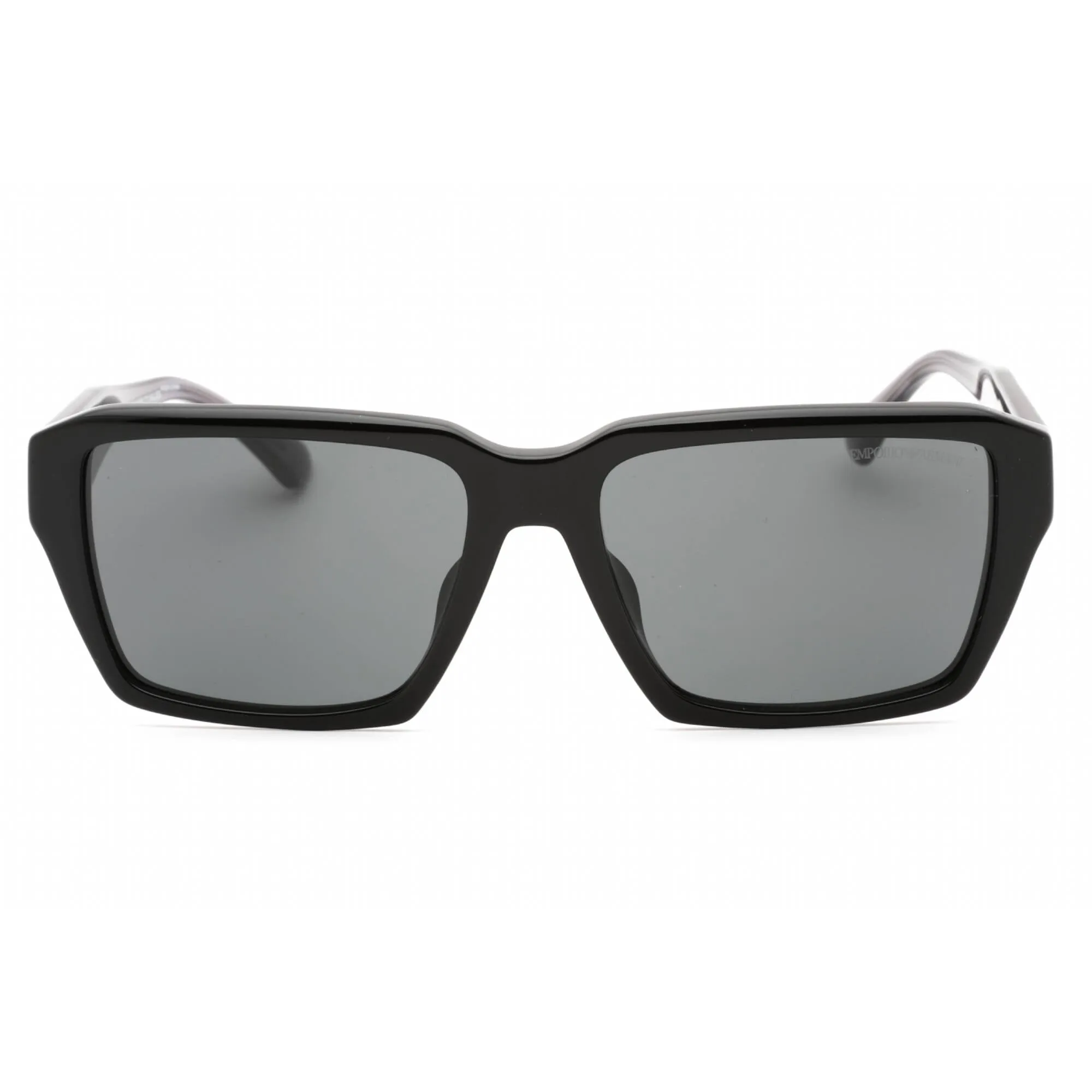 Emporio Armani Women's Sunglasses - Shiny Black Rectangular Frame | 0EA4186F 501787