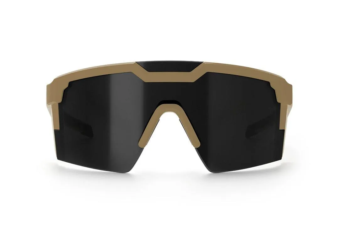 Future Tech Sunglasses: Desert Tan Z87 Black Polarized