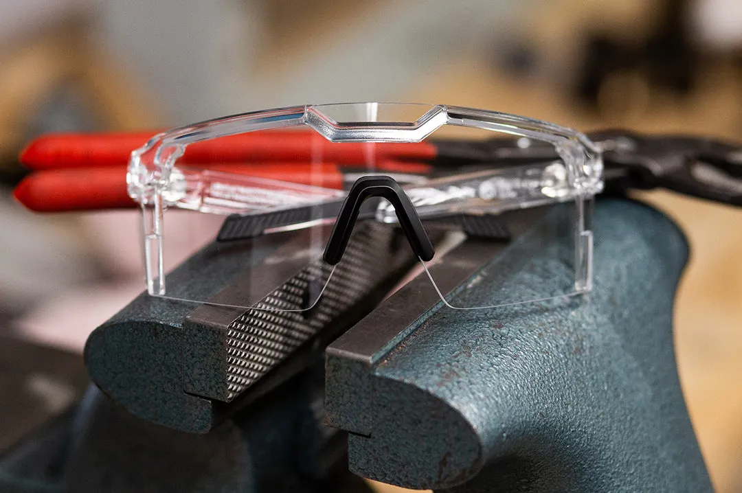 FUTURE TECH SUNGLASSES: VAPOR CLEAR FRAME CLEAR LENS Z87 
