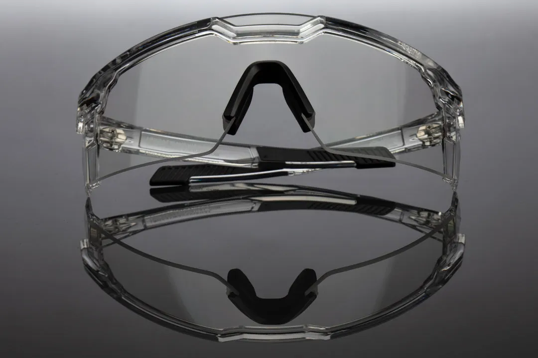 FUTURE TECH SUNGLASSES: VAPOR CLEAR FRAME CLEAR LENS Z87 