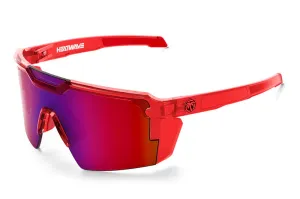 Future Tech Z87  Sunglasses: Neon Red Polarized