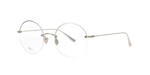 Gold Round Half Rim Dior Stellaire 012