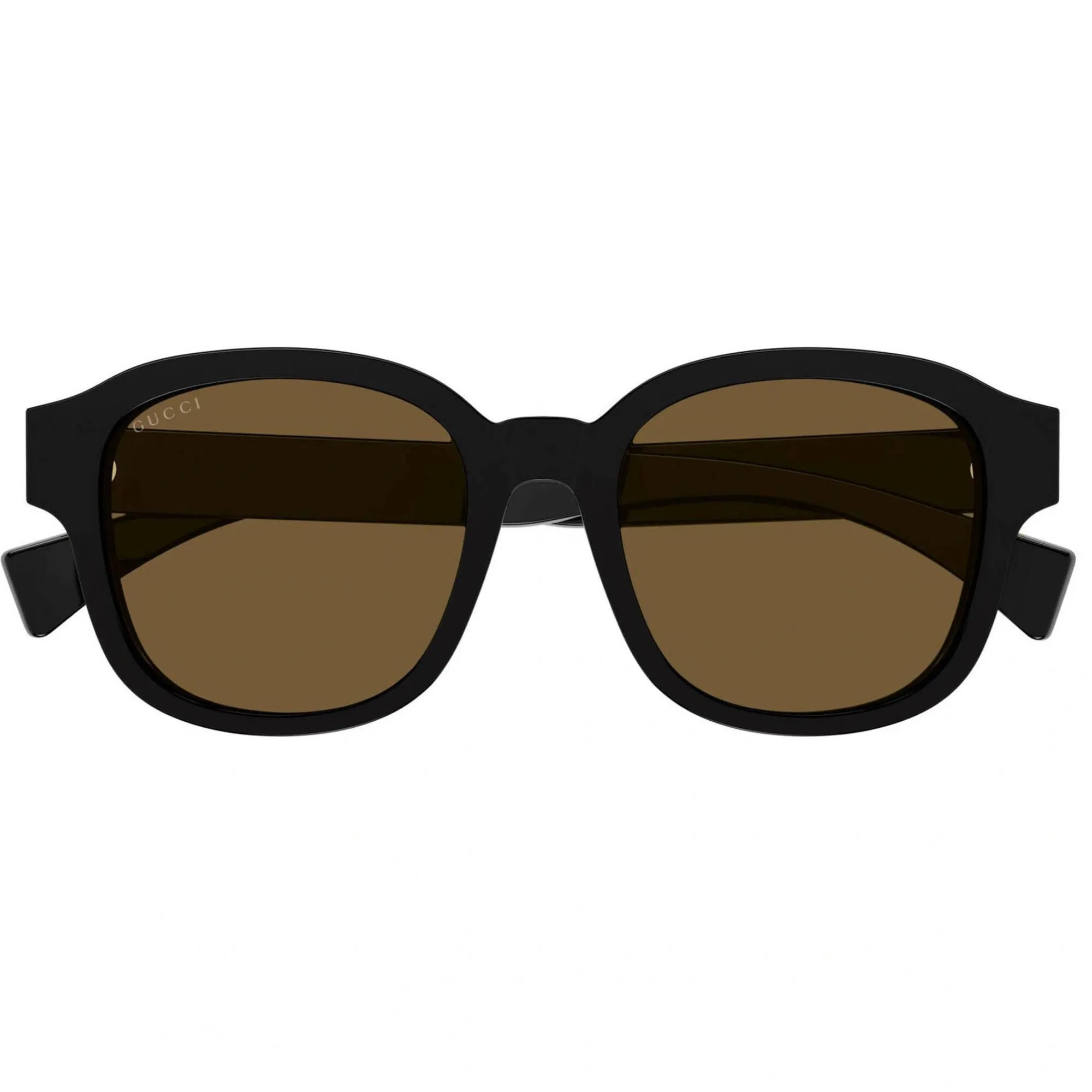 Gucci Men's Sunglasses - Shiny Black Acetate Full Rim Panthos Frame | GG1140SK 003