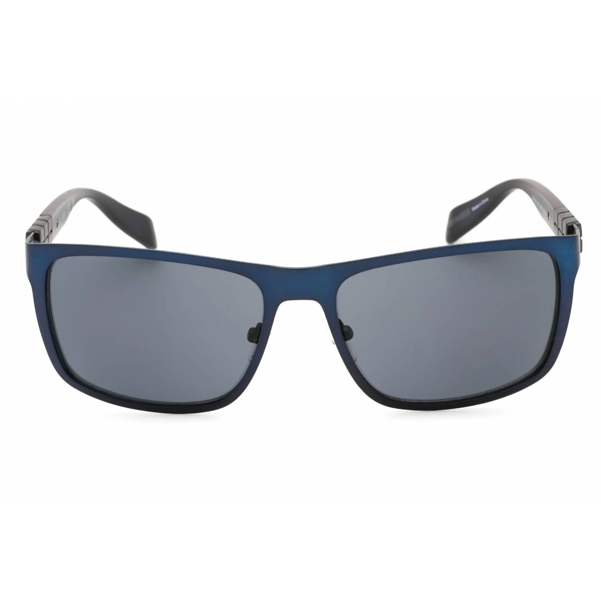 Guess Factory Men's Sunglasses - Shiny Blue Aviator Frame Smoke Lens | GF0169 90A