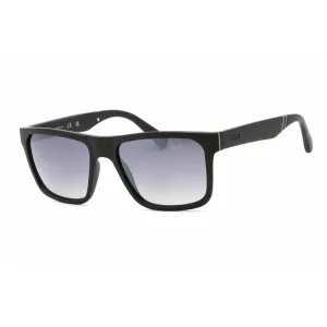 Guess Men's Sunglasses - Full Rim Matte Black Plastic Rectangular Frame | GU6906 02C