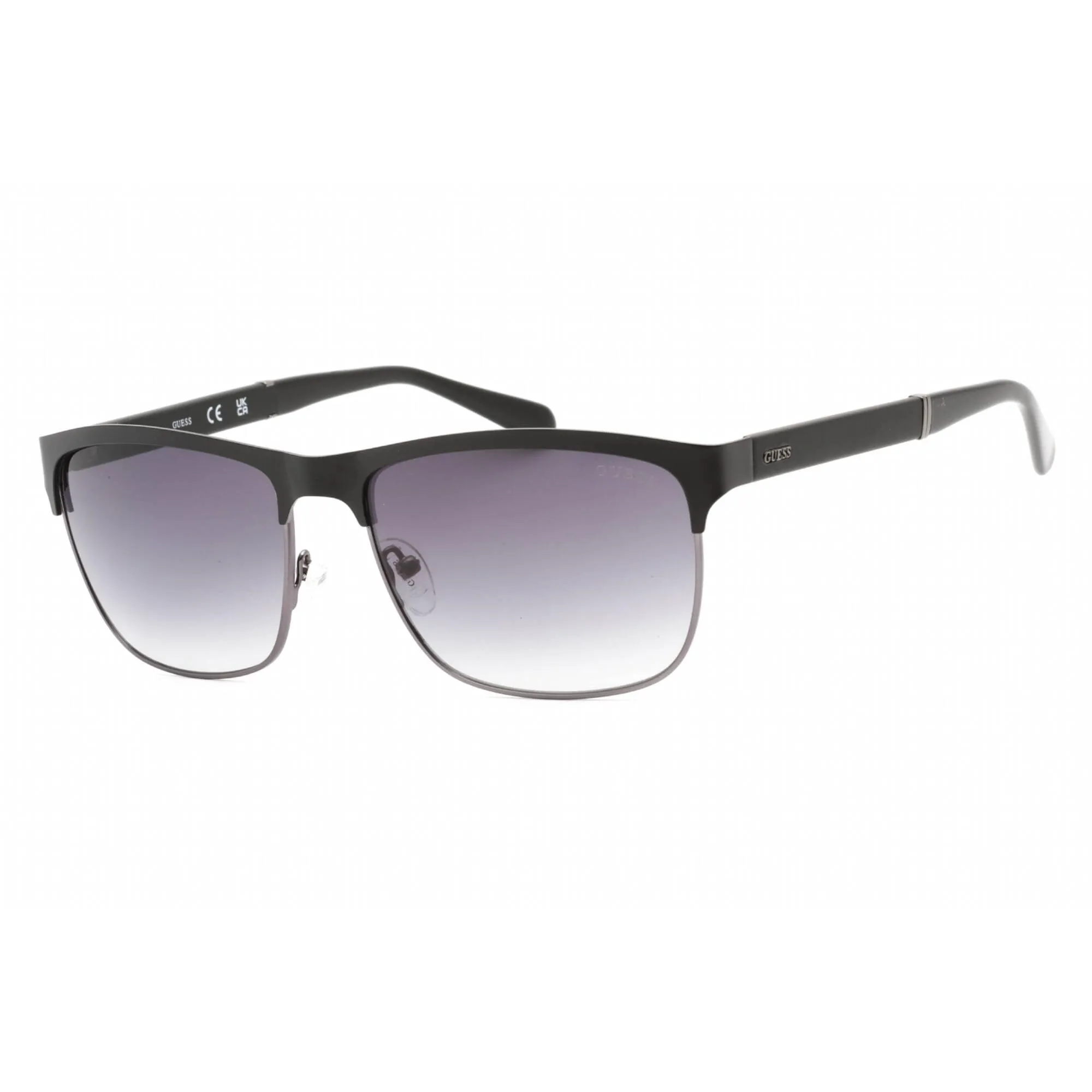 Guess Men's Sunglasses - Full Rim Matte Black Plastic Rectangular Shape | GU 6892 02B