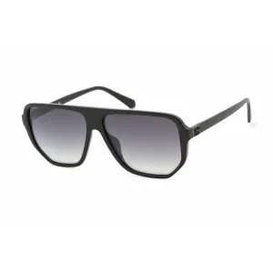 Guess Men's Sunglasses - Full Rim Shiny Black Plastic Pilot Shape Frame | GU00003 01Q