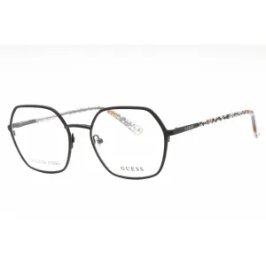 Guess Women's Eyeglasses - Matte Black Metal Geometric Full Rim Frame | GU2912 002