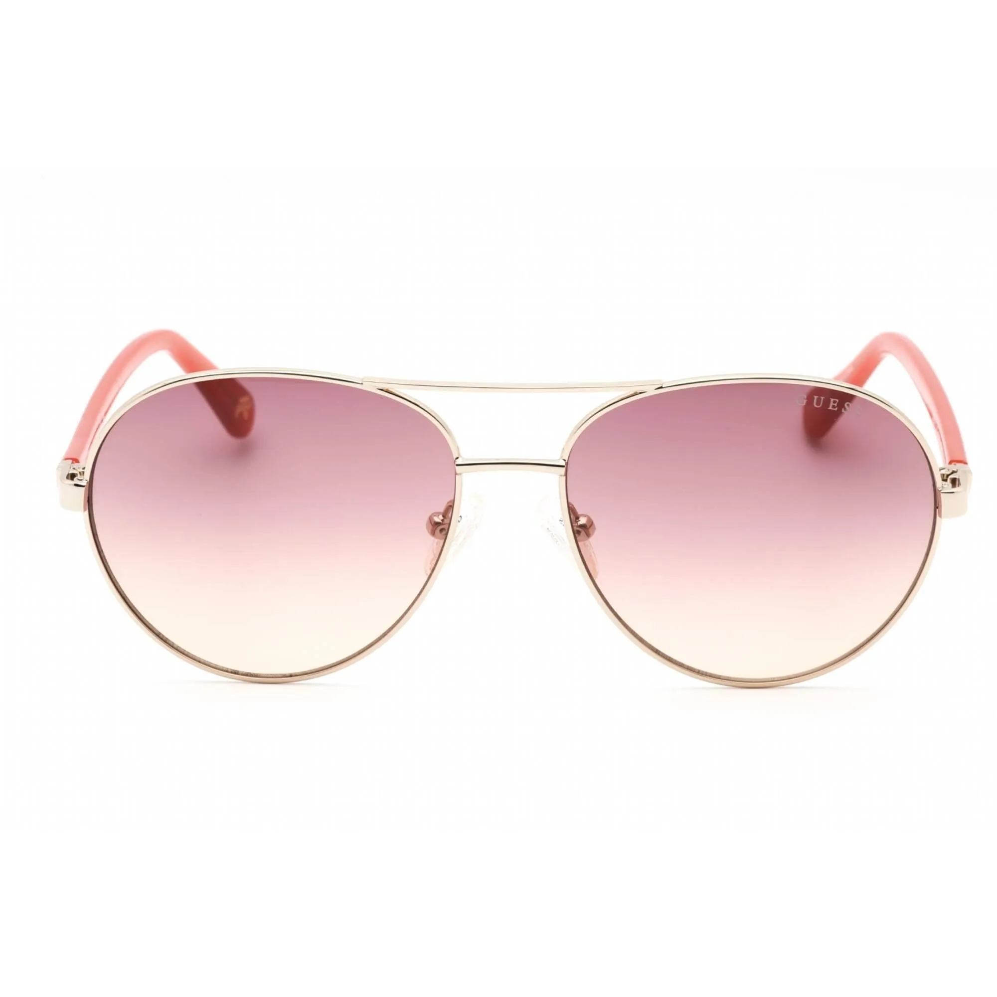Guess Women's Sunglasses - Adjustable Nose Pad Gold Metal Aviator, 56 mm | GU5213 32Z