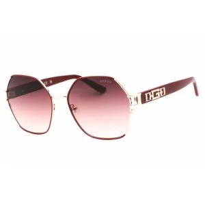 Guess Women's Sunglasses - Bordeaux/Other Full Rim Rectangular Frame | GU7913 71T