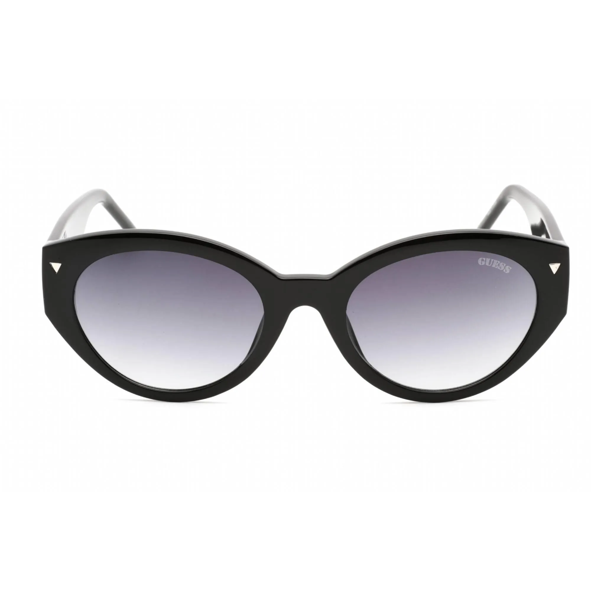 Guess Women's Sunglasses - Full Rim Shiny Black Plastic Cat Eye Frame | GU8249 01B