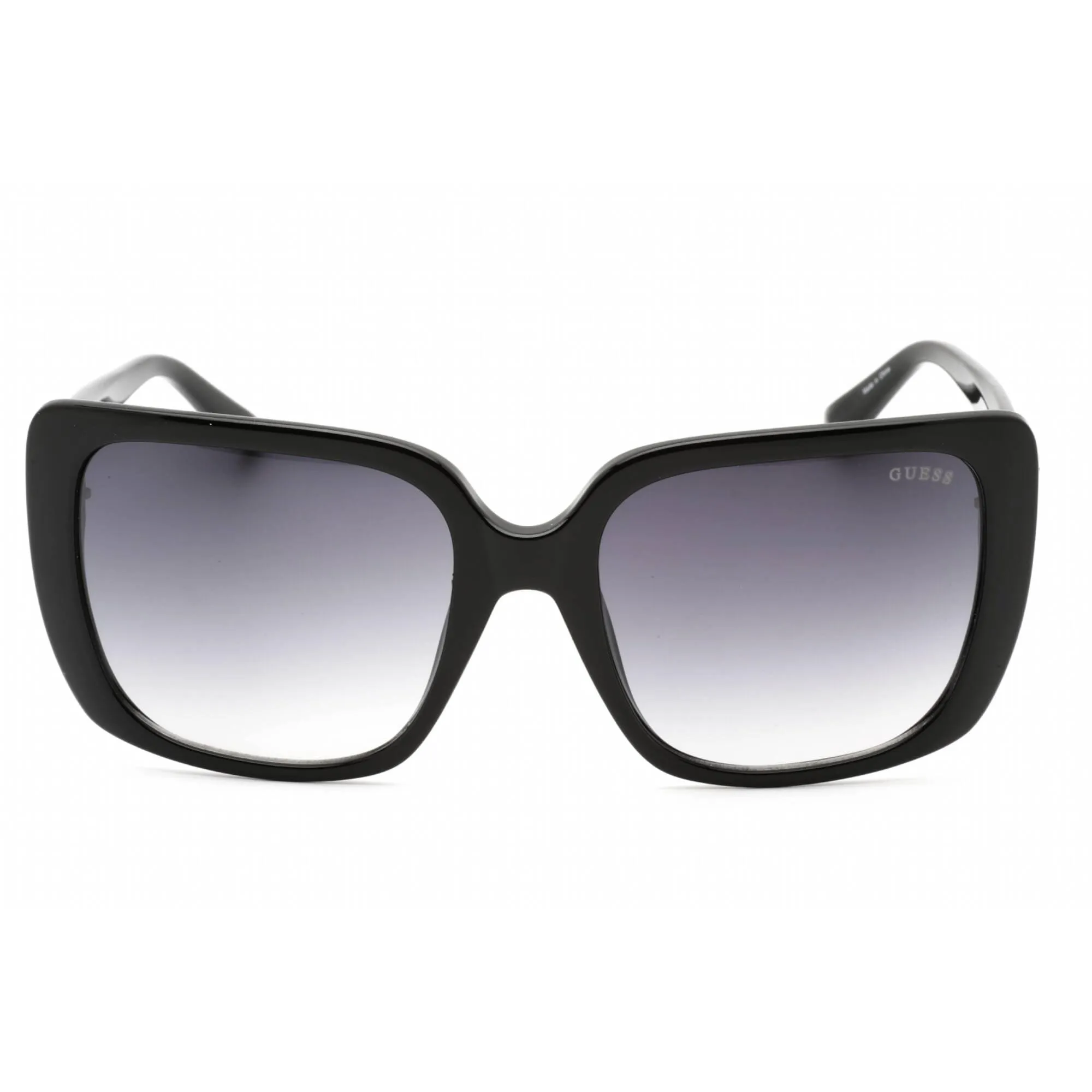 Guess Women's Sunglasses - Full Rim Shiny Black Rectangular Shape Frame | GU7788-S 01B