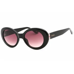 Guess Women's Sunglasses - Shiny Black Plastic Gradient Full Rim Frame | GU7904 01T