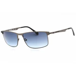 Harley Davidson Men's Sunglasses - Matte Gunmetal Metal Frame Blue Lens | HD0957X 09W
